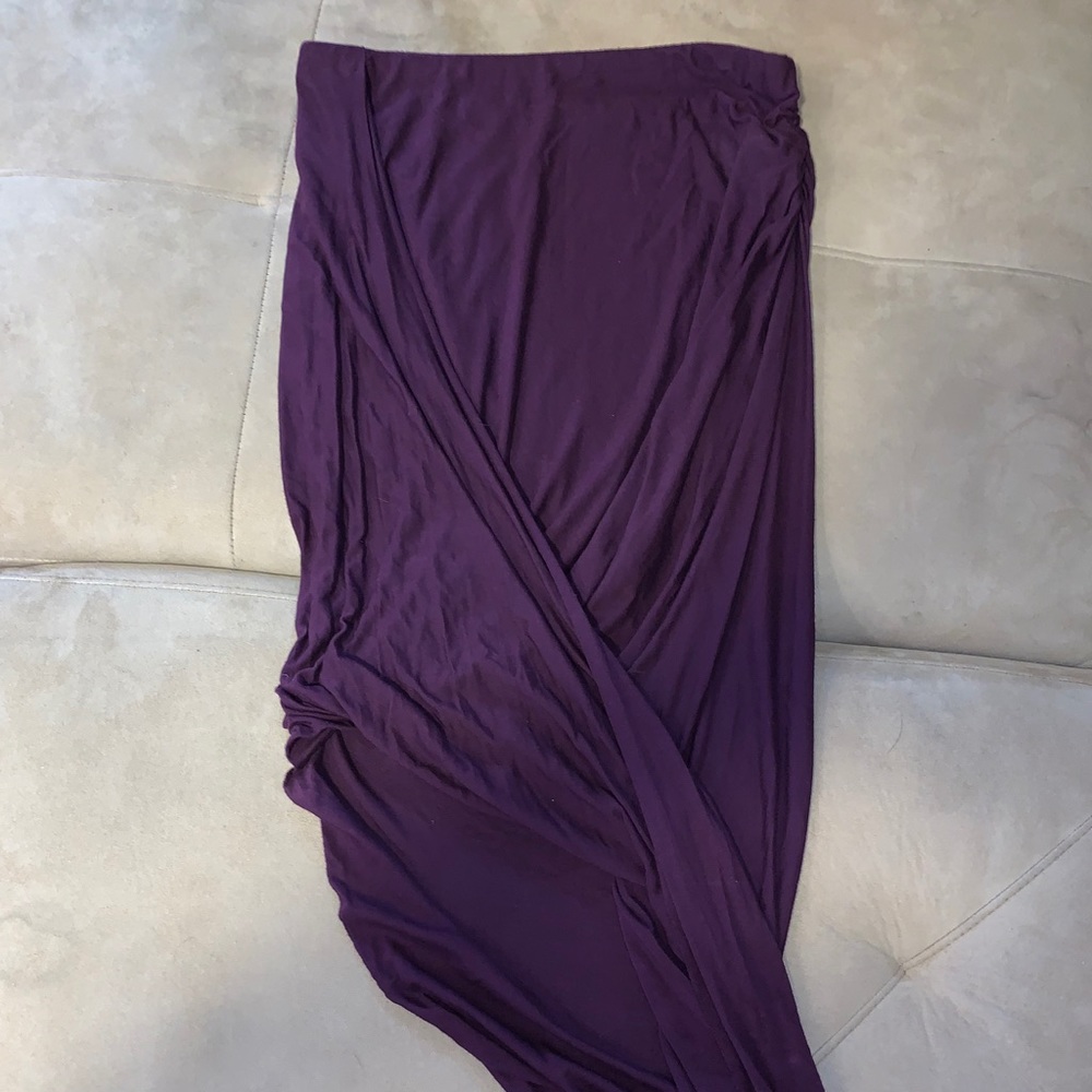 Asymmetrical maxi skirt